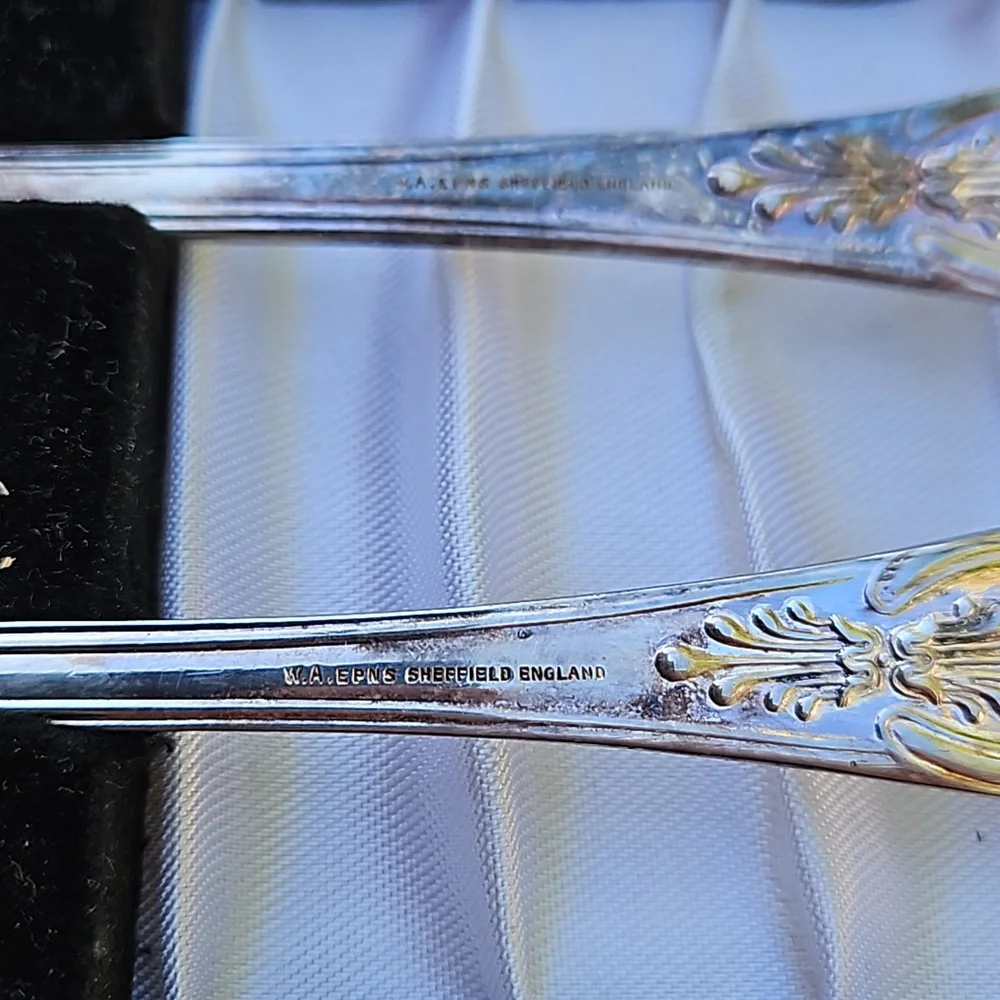 Vintage William Adam's Mid-Century 1930 Georgian Style 2 Piece Serving Utensils